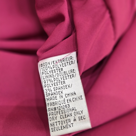 Mikael Aghal Fuchsia Long Sleeve Maxi Gown, Size 8, NWT - Picture 8 of 8